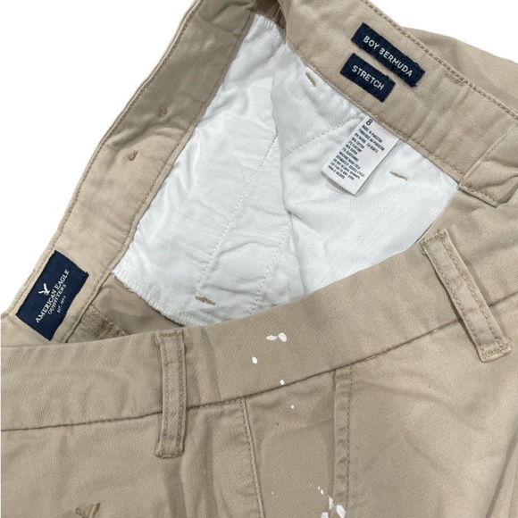 American Eagle Mom Short And Bermuda Stylish Tan and Blue Women's Shorts Set 8 - Picture 3 of 8